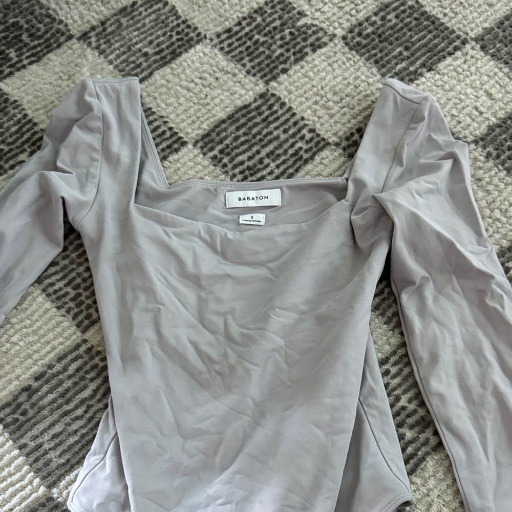 Aritizia Babaton Light Gray Bodysuit